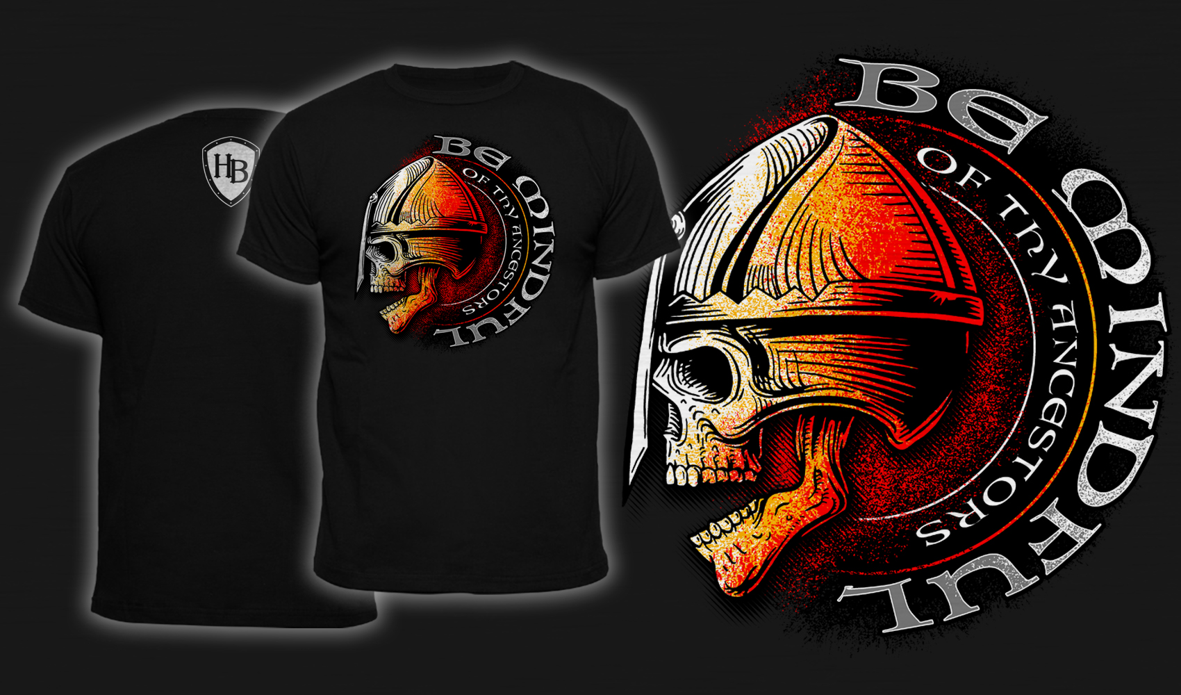 Be Mindful Of Thy Ancestors - Men's T-Shirt Black